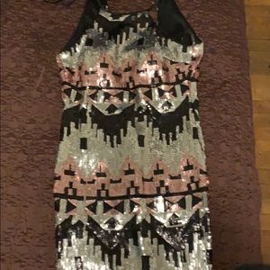 Sequined Formal Dress (sizes 1-3 can fit)WORN ONCE